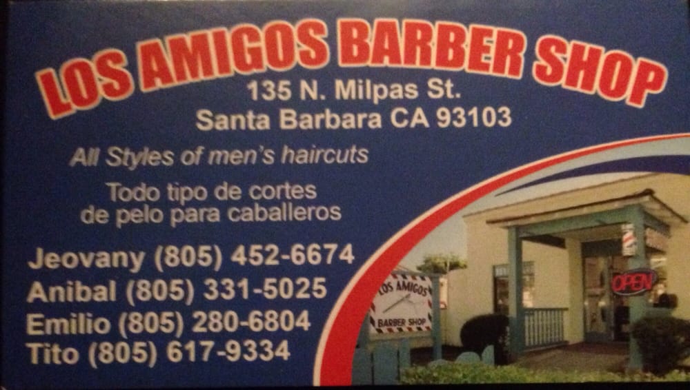 Los Amigos Barber Shop in Santa Barbara, CA - professional barber shop interior and services for quality haircuts