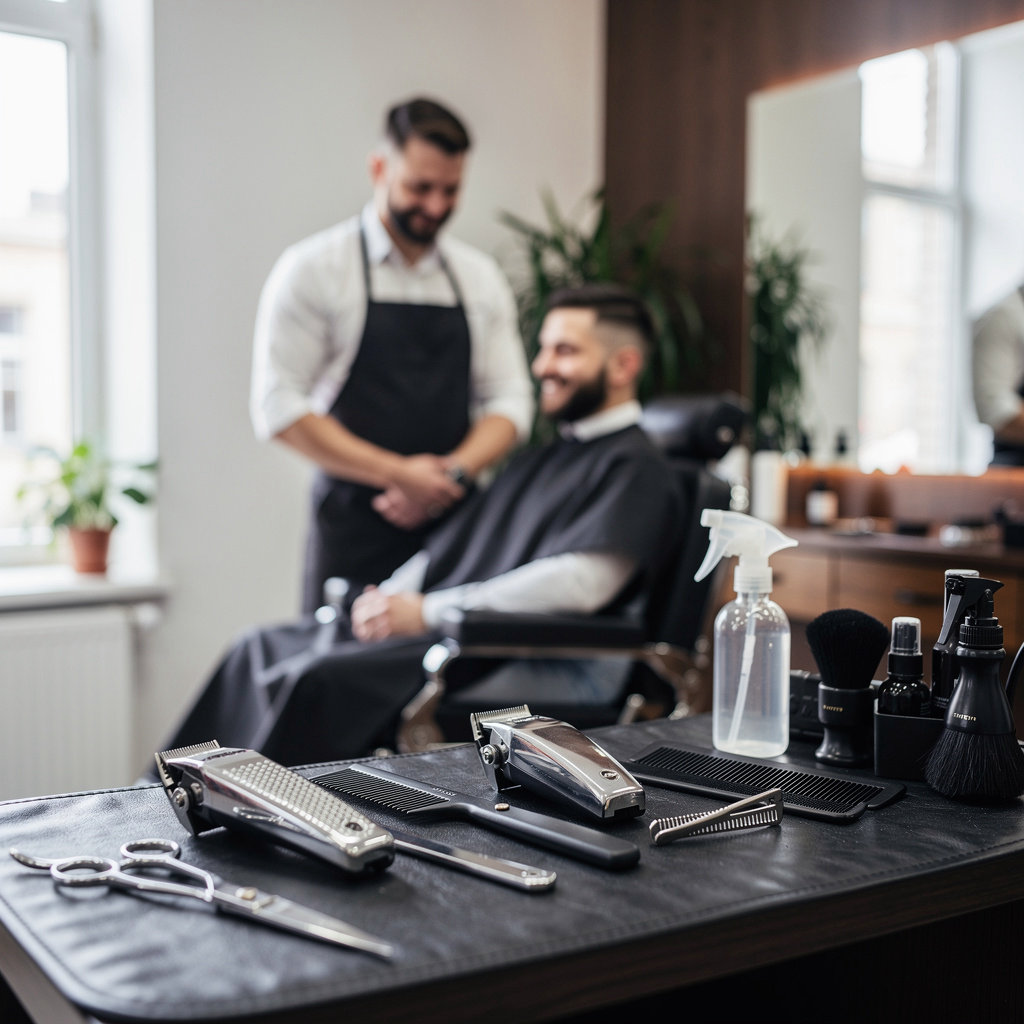 Los Amigos Barber Shop professional barber providing expert fade haircut service in Santa Barbara
